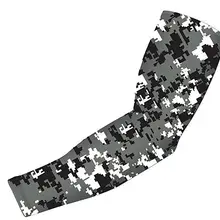 Цифровой камуфляж рука компрессионный чехол компрессионный Спортивная ручная манжета цифровой для бейсбола Футбол Баскетбол неоновый