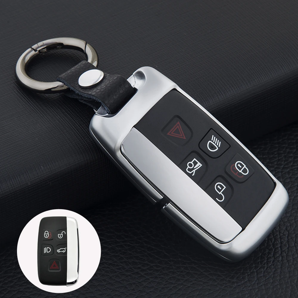 Auto Colorful Zinc Alloy Key Cover Case Shell For Land Rover Range Rover Sport Evoque Freelander2 For Jaguar XF XJ XJL XE C-X16