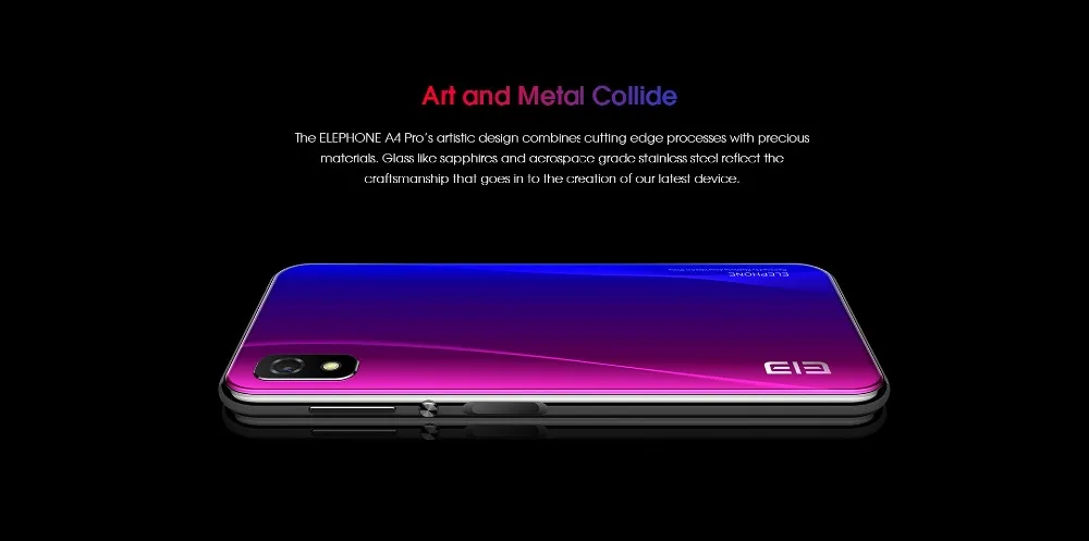 Elephone A4 Pro смартфон 4 GB 64 GB MT6763 Восьмиядерный отпечатков пальцев ID телефона 5,85 Full Экран 3000 mAh мобильный телефон