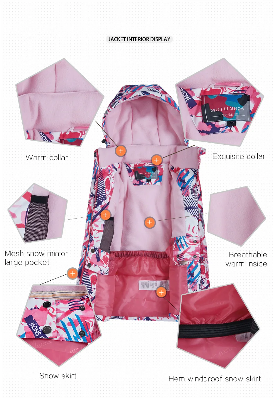 儿童滑雪服套装模板_19
