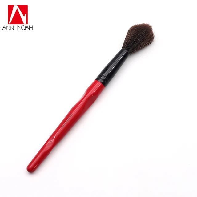 $US $12.07  Classic Red Body Curve Plastic long Handle Long Fluffy Synthetic Buildable Cheek Makeup Brush