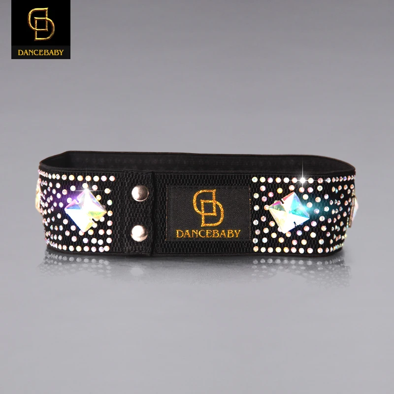 

2017 Fabric Adult Dot Tango Dress Top Fashion Real Nylon Women Ballroom Dance Costumes For Latin Belt With Rhinestone