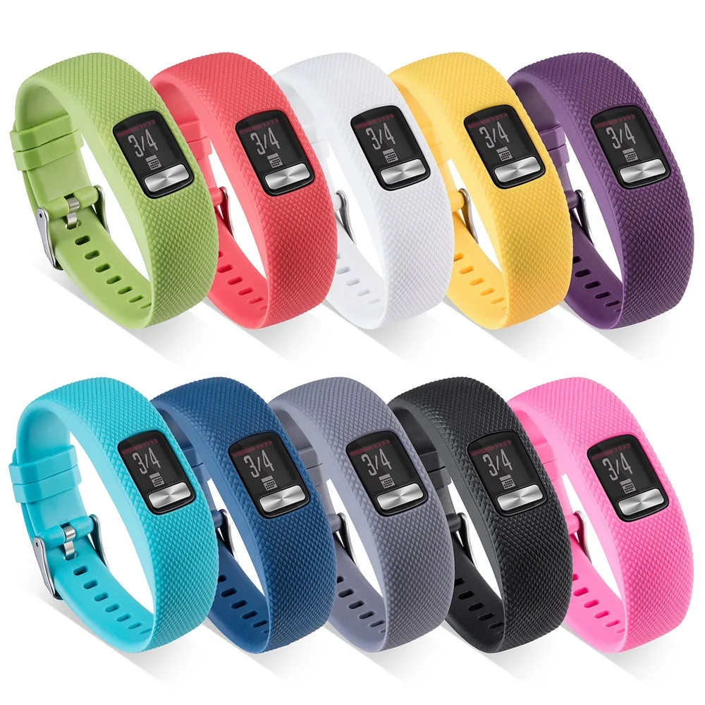 

HIPERDEAL Silicone Watch Band Strap Wrist Strap Holder Replacement With Metal Buckle For Garmin vivofit 4 15J Drop Shipping