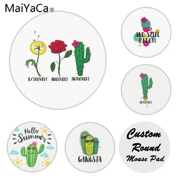 

MaiYaCa Vintage Cool Funny Cactus Anti-Slip Durable Silicone Computermats Size for 20x20cm 22x22cm Rubber Mousemats