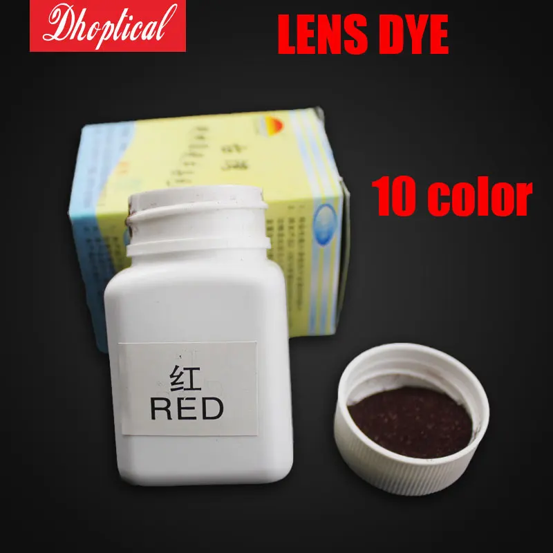 

Lens tinting solution dye packets dying tinting material 10 different color several colors for options glasses accessories