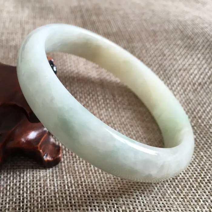 

Hot sell ->@@ 63mm Certified Grade A Genuine Green Natural stone Bracelet Bangle 3525 NEW -Top quality free shipping