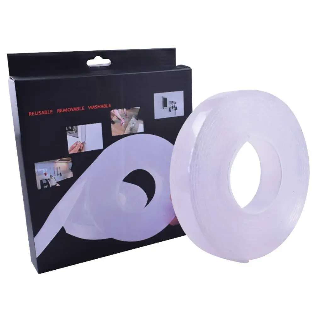 

Reusable seamless tape transparent double-sided tape multi-function tape paste photo poster fixed carpet pad sticker etc. 5 m