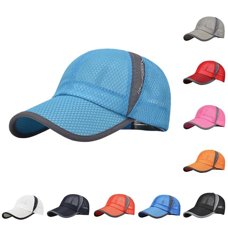 الصيف قبعة للوقاية من الشمس قبعة الرجال سريعة التجفيف في الهواء الطلق الصيف قبعة الشمس عارضة قماش شبكي رياضي الرجال قبعة الجولف