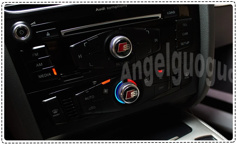 S Sline car control panel decoration car interior sticker for Audi A4L Q3 Q5