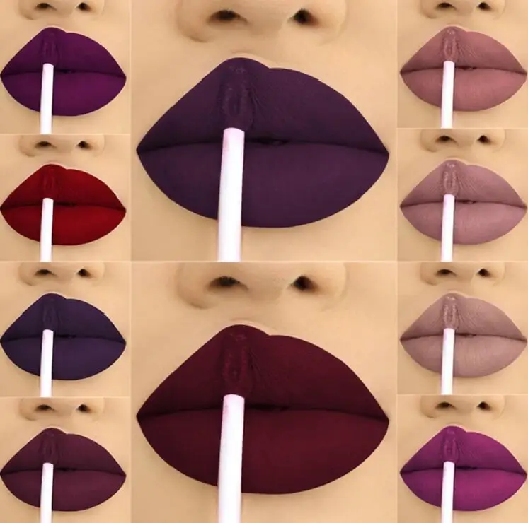 Niceface Maquiagem LIPSTICK Beauty Makeup Matt Lipstick Batom Long Lasting Liquid Lip Tattoo Pigment Nude Cosmentic Lipstick Niceface Maquiagem LIPSTICK Beauty Makeup Matt Lipstick Batom Long Lasting Liquid Lip Tattoo Pigment Nude Cosmentic Lipstick