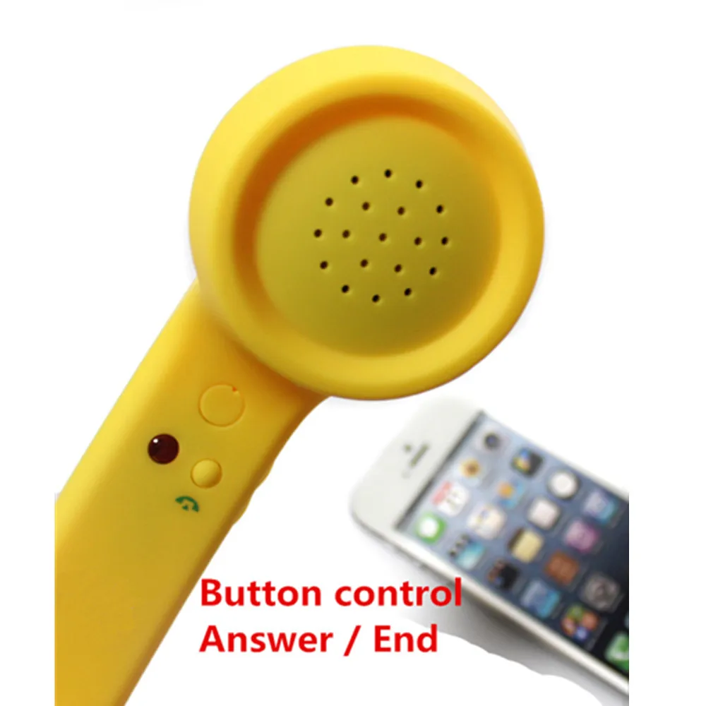 Classic Retro 3 5 mm Telephone Receivers Handset Earphone Retro Telephones Anti radiation Receiver Cellphone For iPhone 4s 5 6 7