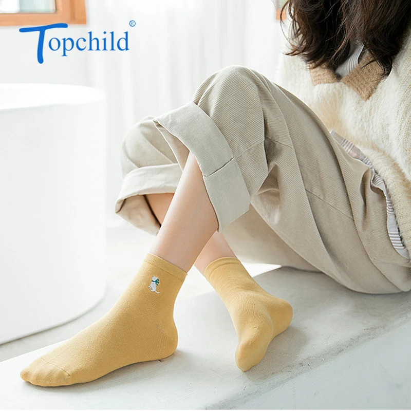 

Topchild cartoon cat socks Winter Thick Warm Jacquard Casual comfortable high quality man woman big size female sock