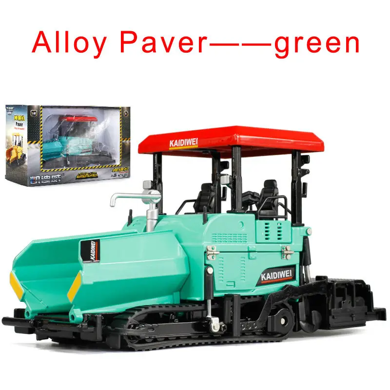 KAIDIWEI 1:40 Scale Car Paver Model Diecast Metal Construction Vehicles ...