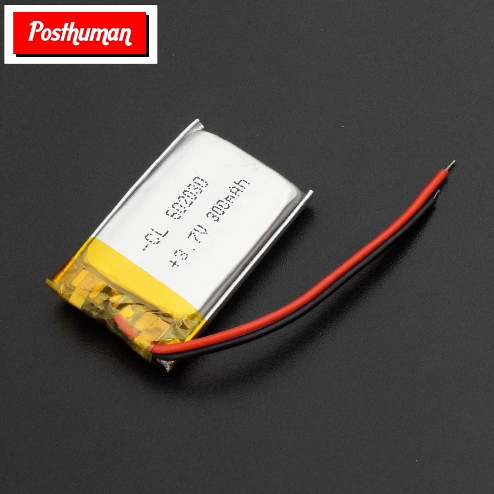

POSTHUMAN For Smart Watch PSP LED Lamp RC 1/2/4x 3 7V Volt Li Po Ion Lipo Rechargeable Batteries 602030 Lithium Polymer Battery