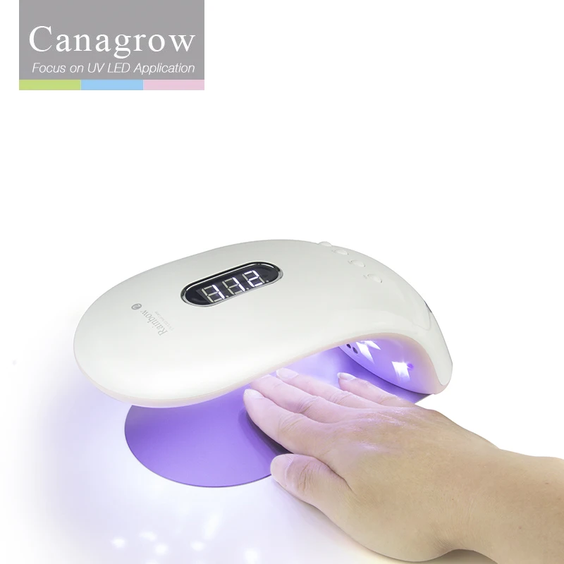 

2018 New 24 LED Nail Lamp Rainbow2 48W UV LED Nail Dryer 4Modes Timer Fingernail Toenail Gel Polish Curing Manicure Apparatus