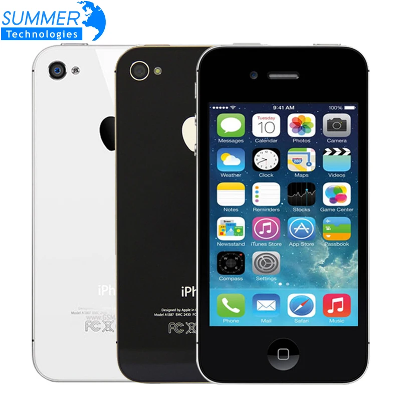 Original Unlocked Apple Iphone 4s Cell Phones 3 5 16gb Rom 8mp 1080p Wcdma Gps Ios Mobile Phone Phone 8mp Cell Phonesios Phone Aliexpress