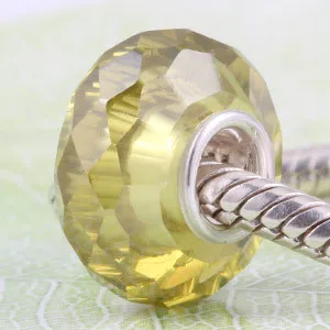 

925 sterling silver AAA cubic zirconia jewelry beads Fits for Pandora Bracelets free shipping