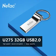 Netac U275 32GB USB2.0 высокоскоростной мини флеш-накопитель USB флеш-накопители 32G карта памяти флеш-карта флеш-накопитель USB палочки