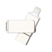 USB FLASH Drive For iPhone 7,6, 6 Plus 5 5S ipad Metal Pen drive HD memory stick Dual purpose mobile Otg Micro 64GB ios 9/ ios10
