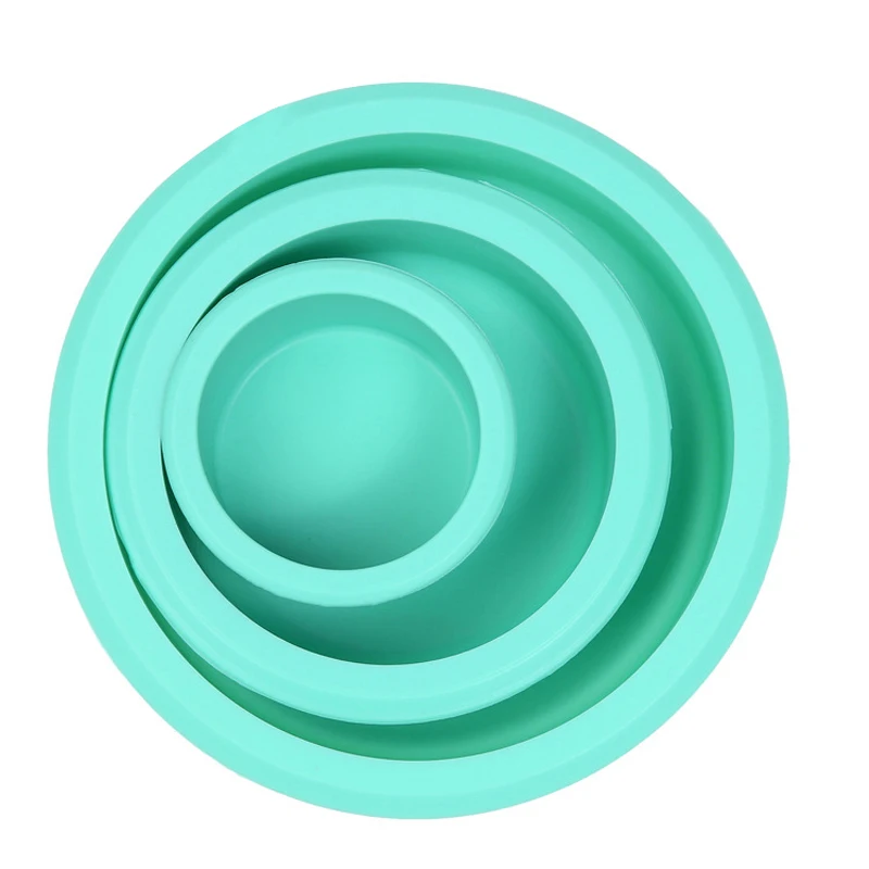 New 3pcs/set Silicone S M L Cake Mold Round Bowl Shape Pastry Mould