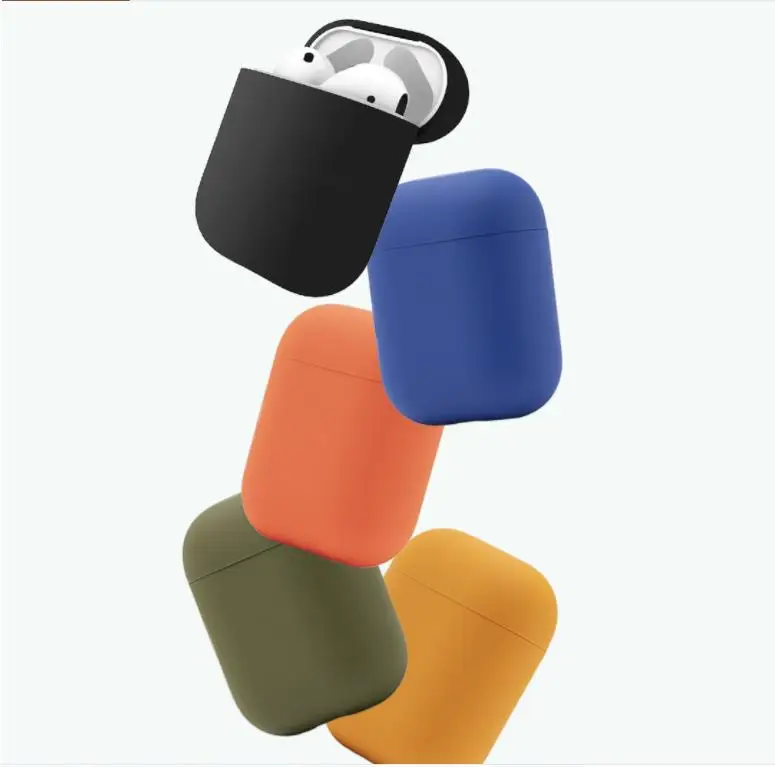 Чехол для наушников xiaomi mijia Apple AirPods, легко заряжаемый силиконовый Bluetooth беспроводной чехол для наушников с карабином