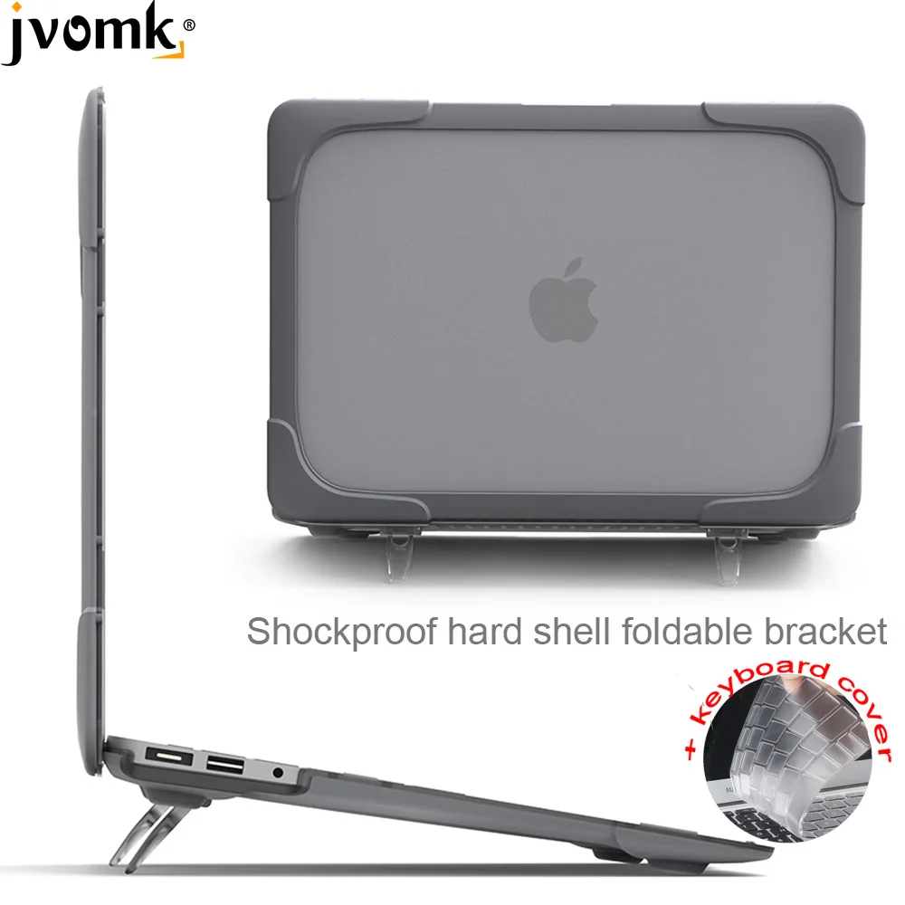 Новый противоударный жесткий чехол складная подставка для macbook Air Pro Retina 11 12 13 15 3