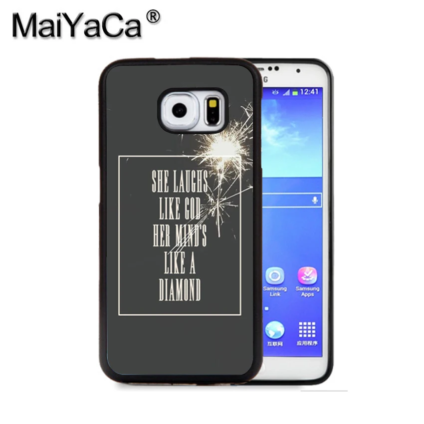 MaiYaCa Lana del Rey Lyrics 11 Phone Case For Samsung S9 S8 Plus S7 S6 Edge Note 8 7 5 S5 S4 Print Rubber Cases |
