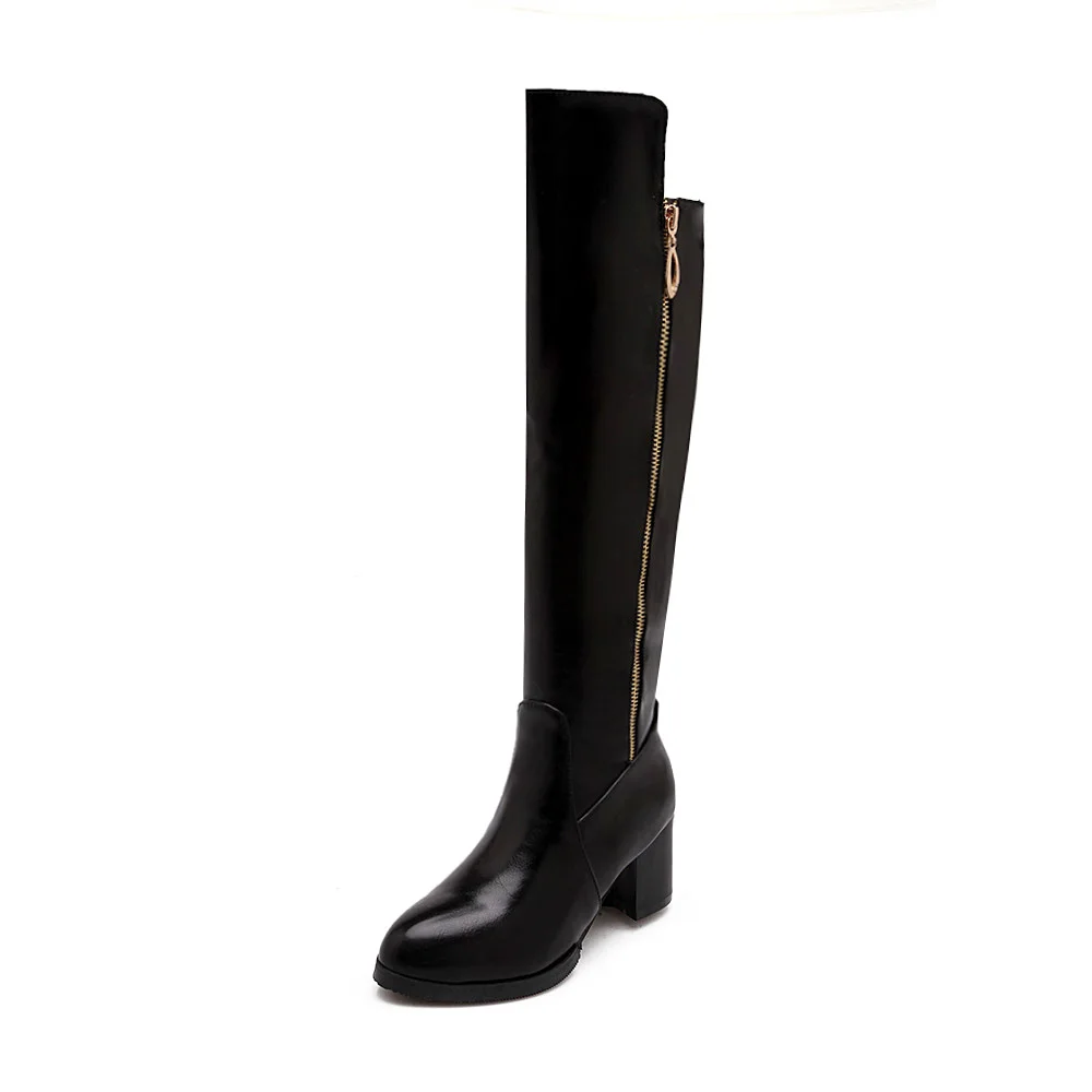 

Autumn and winter in the rough with the Korean version of the new party with solid and comfortable decoration zipper and female