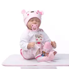 55 см Reborn Baby куклы детские игрушки подарок на день рождения год Спящая кукла Дети Brinquedos игрушка Playmate Моделирование куклы игрушки