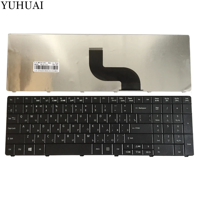 Новый RU Клавиатура ноутбука для acer Aspire E1-571G E1-531 E1-531G E1 521 531 571 E1-521 E1-571 E1-521G Черный русский