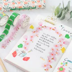 Креативные лепестки Washi клейкая лента diy tearable наклейки креативный японский коллаж techo украшения наклейки