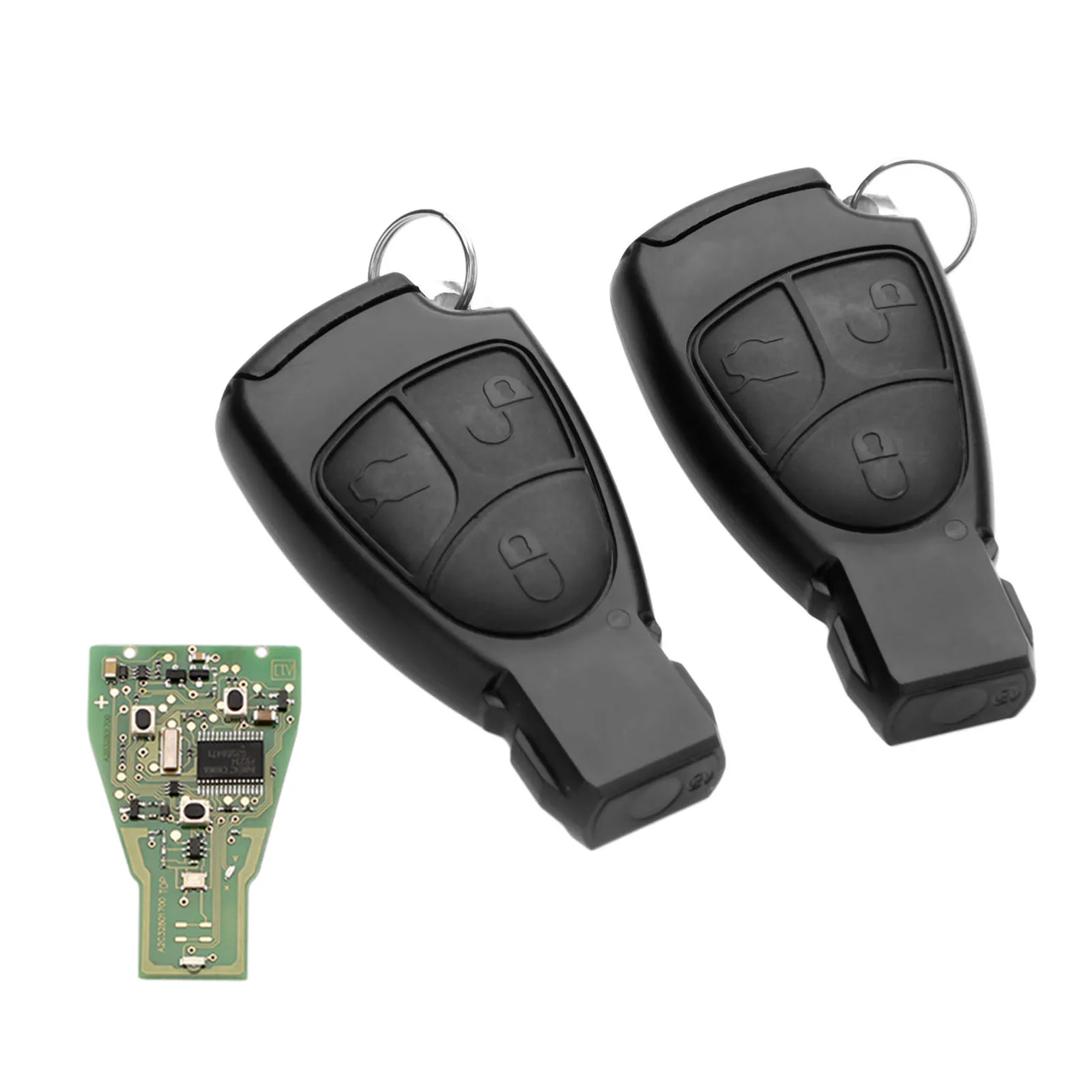 Yetaha 2 шт. дистанционный смарт ключ с чипом 7941 для Mercedes Benz C E S Class CLS CLK SLK CL 3 кнопки 433 9