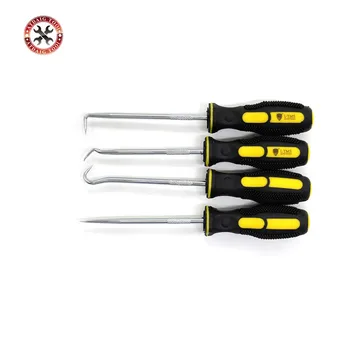 

4pcs Extra Long Hook And Pick Car Automotive Set Seal Remover Craft Hobby Tool Straight/Offset/90 Degree/O-Ring Hook Pick