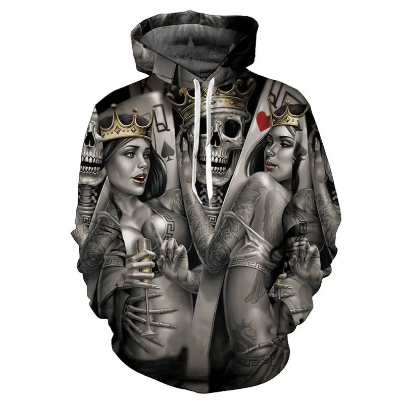 

New Fashion Skull 3D Hoodies Men Women Hoodie Casual Brand Sweatshirts Drop Ship Male Hoodie Novelty Steetwear