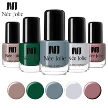 NEE JOLIE чистый лак для ногтей цвета серый красный розовый красочный серия стойкий маникюр лак для ногтей украшение лака