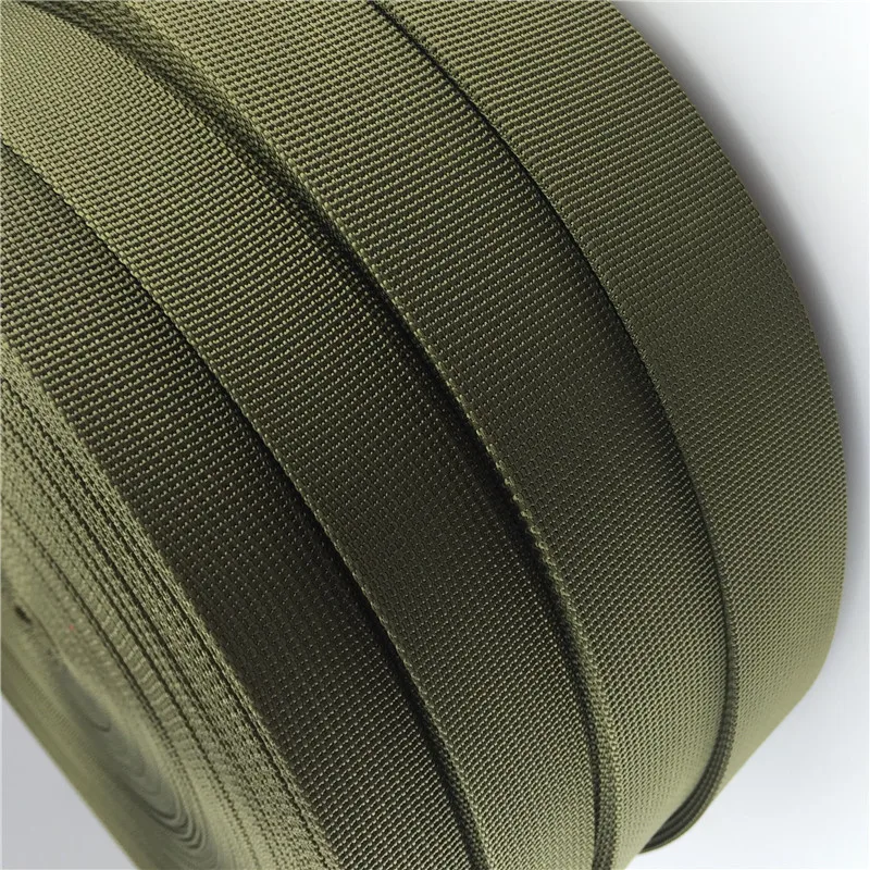 25mm ( 1" wide ) bing 5yards army green Nylon 38mm 50mm polyester