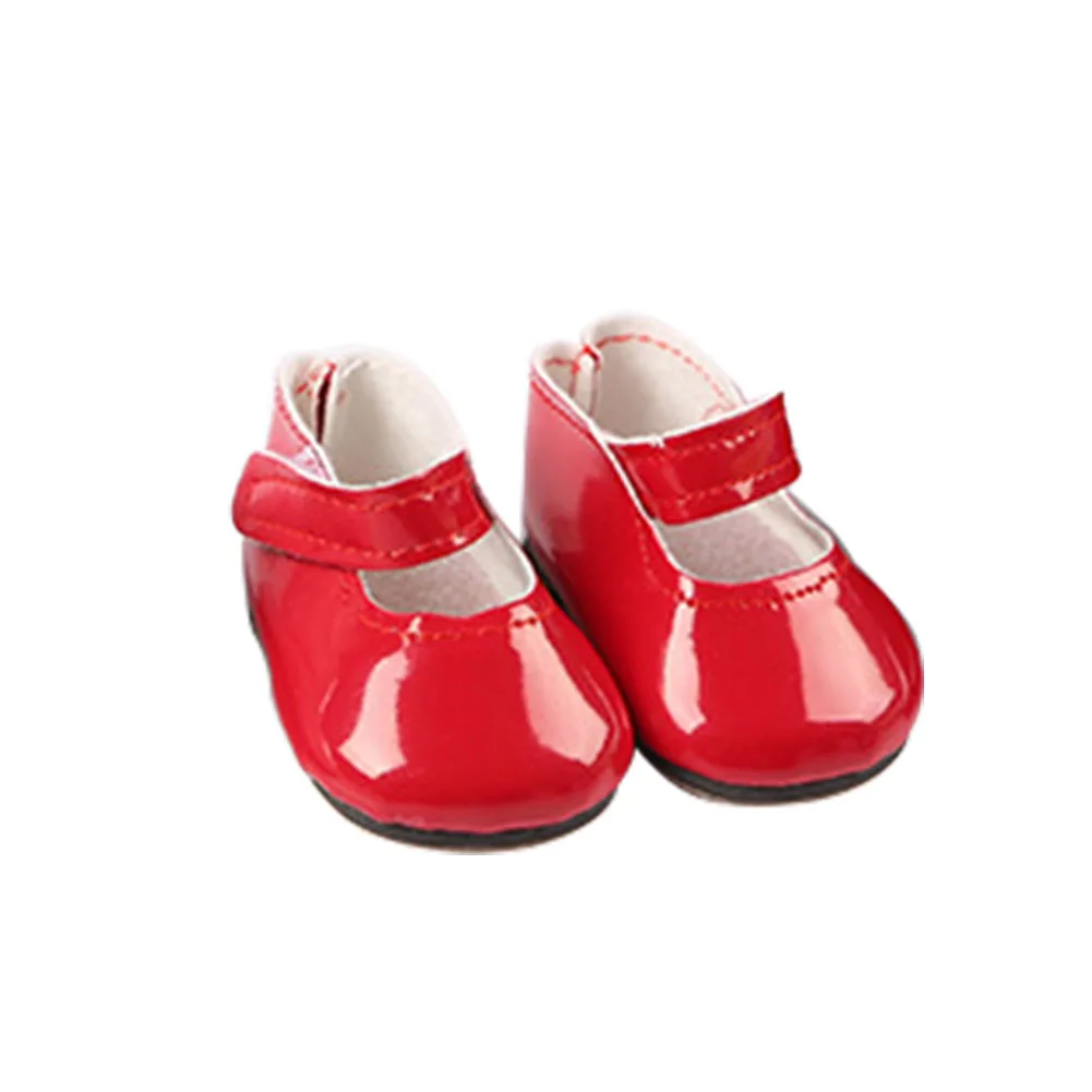 

18in Boots Design Gift Accessories Lightweight American Doll Shoes Decoration Solid PU Cute Girl Toy Mini Baby DIY