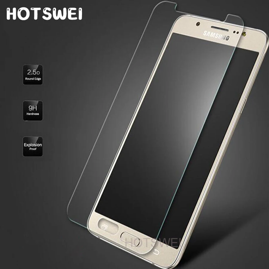 HOTSWEI полное покрытие закаленное стекло для samsung Galaxy J3 J5 J7 J1 2016 J120 защита экрана|glass