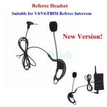Vnetphone futebol árbitro interfone microfone fone de ouvido e treinador árbitro fones para v6/v4/fbim árbitro intercom