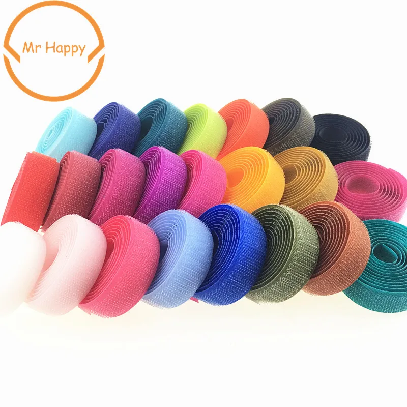 20mm 2Meters DIY Hook and Loop No Adhesive Fastener Tape Nylon Button