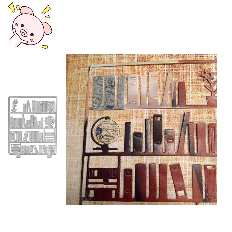 

PP Bookcase Stencil Metal Cutting Dies Stencil for DIY Scrapbooking Album Embossing Paper Cards Making Decor Crafts Die Cuts