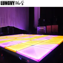 6 шт./партия, 10 мм, 432 шт., светодиоды, Rgb, изменение цвета, СВЕТОДИОДНЫЙ танцпол для сценического освещения, Свадебная вечеринка, автомобиль, шоу, дискотека