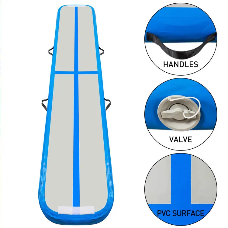 Большая скидка 100*500*20 см надувная воздушная дорожка, надувная дорожка, гимнастические коврики, тренировочная доска, оборудование для пола, Бесплатный насос