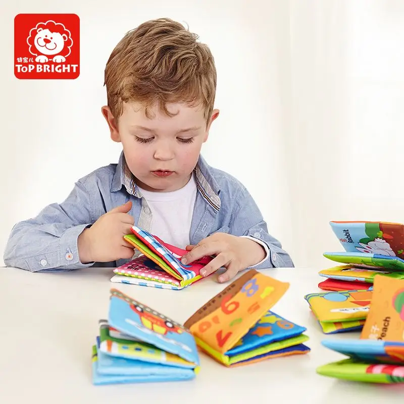 Кэндис Го мягкая одежда для малышей мягкие детские книги обучения животных статьи ежедневного использования номер трафика фрукты формы