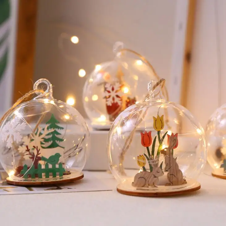

Ins Plastic Ball Arrangement Girl Gift Bedroom Copper Wire Lamp Decorative Lamp