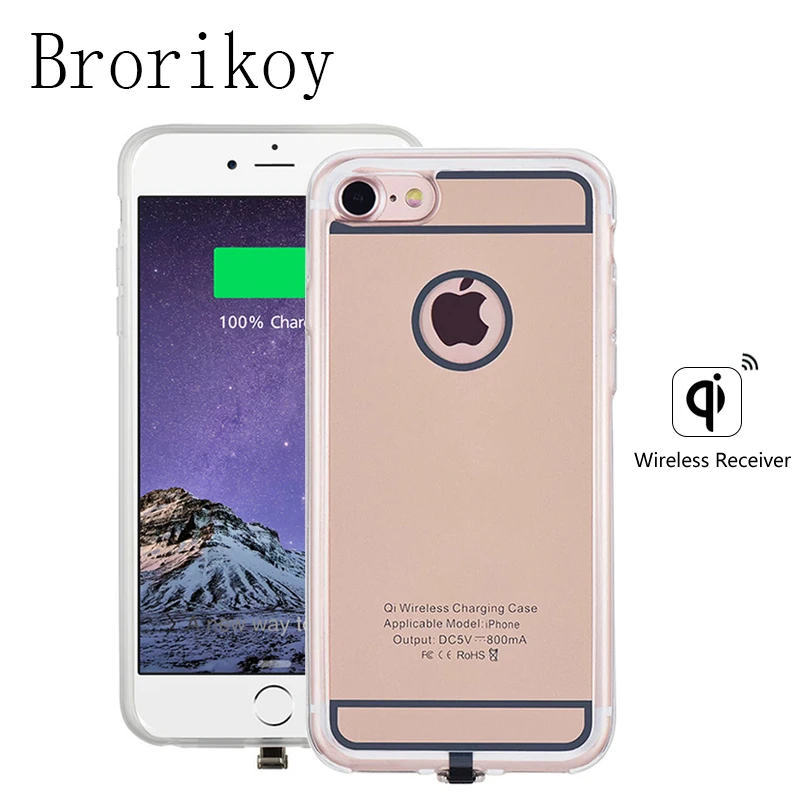 QI Беспроводной Зарядное устройство приемник для Apple iPhone 6/6 S 7 Plus 5 В/1A