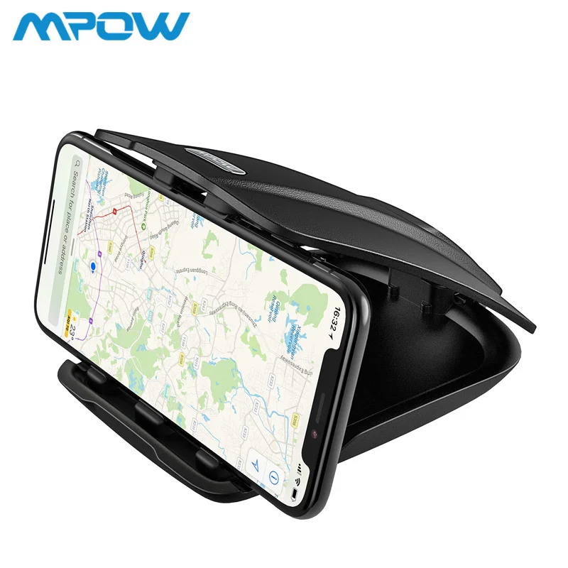 Mpow CA090 Car GPS Phone Holder Stable Desk Holder With Three Slots Multiple Angles For iPhone Xs 8 7 Plus Tablet Huawei Xiaomi