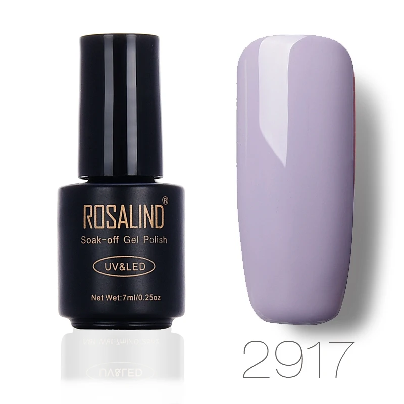 2917 ROSALIND 7 мл гель-гель для полировки ногтей лак для ногтей Vernis Полупостоянный набор гель-лаки для ногтей - Цвет: 2917