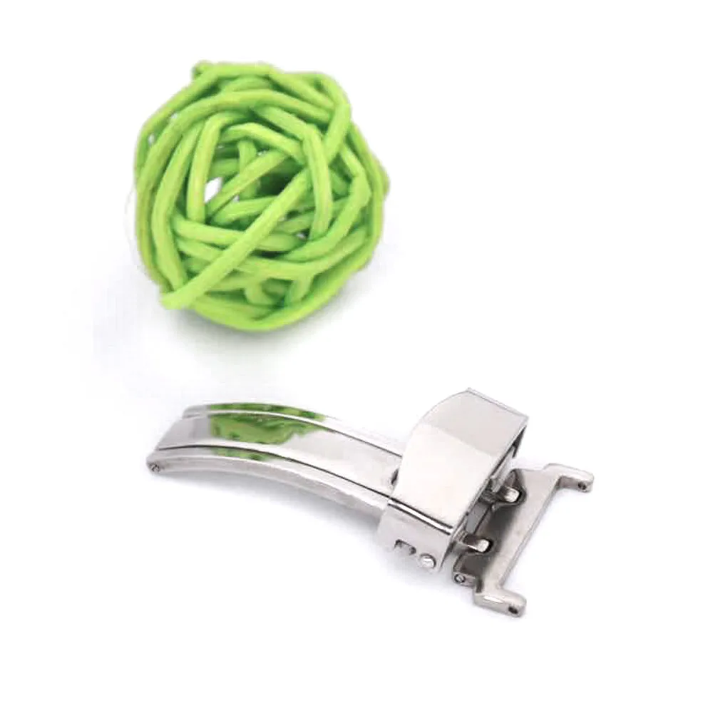 

16 18 20 22mm Wholesale Drop Shipping Silver Top Stainless Steel Watch Band Strap Parts Replacement Exchange Clasp