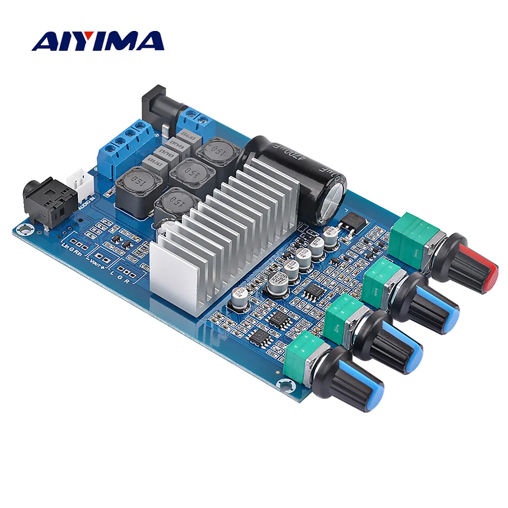 Comprar AIYIMA TPA3116 amplificador Audio Board 50Wx2 estéreo HIFI amplificador de potencia con ajuste de graves agudos sistema de sonido de teatro